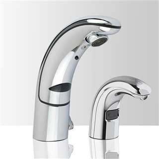 Brio Commercial Automatic Sensor Faucet with Matching Soap Dispenser