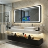 Multifunctional Smart Television Mirror With Rounded Corner And Soft Glow LED Lights
