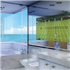 BathSelect Rectangular Frameless Smart Television Mirror With Intelligent Control Functions