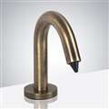 Brio Commercial Goose Neck Contemporary Style Antique Brass Sensor Soap Dispenser