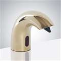 Shiny Gold Finish Commercial Deck Mount Solid Brass Motion Sensor Soap Dispenser