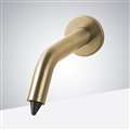 Lano Contemporary Style Wall Mount Brushed Gold Finish Commercial Motion Sensor Soap Dispenser