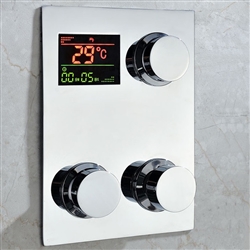 High Quality Luxury Digital inwall Thermostatic Shower Mixing Valve Faucet Mixer Tap with LCD Screen 5 Years Guarantee