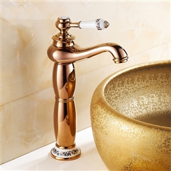 Verona Hotel Rose Gold Finish Bathroom Faucet