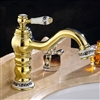 Lila Brass Sink Faucet Gold Finish Single Handle