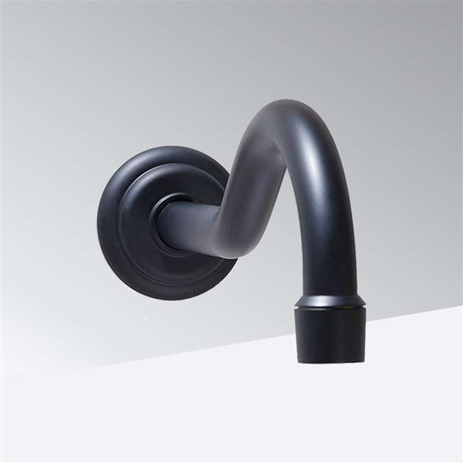 BathSelect Antique Commercial Integrated Automatic Touchless Motion Sensor Faucet in Matte Black
