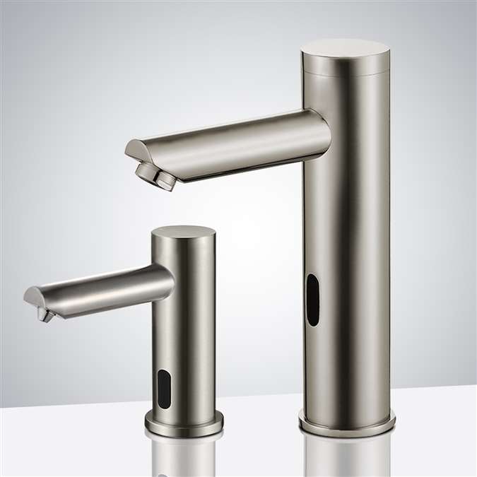 hands free automatic commercial bathroom sink faucets sensor faucets and soap dispenser for lavatory