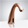 For Luxury Suite Rose Gold Solid Brass Deck Mount Commercial Automatic Sensor Faucet