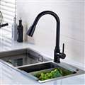 Parma Kitchen Sink Faucet Deck Mount Single Lever Dark Oil Rubbed Bronze Finish with Pull Out Sprayer