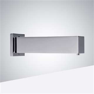 Wall Mounted Square Automatic Chrome Finish Sensor Faucet