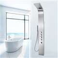 Massage Spray Shower Panel System in Stainless Steel with Rainfall