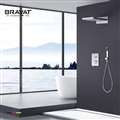 Bravat Shower set with Concealed Wall Mount Shower Head Constant Temperature-Solid Brass