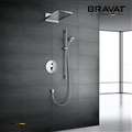 Bravat Shower set with Concealed Wall Mount Shower Head Constant Temperature-Solid Brass