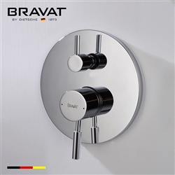 Hotel Bravat Shower set with Concealed Wall Mount Shower Head Constant Temperature-Solid Brass