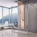 Juno Thermostatic Shower Panel Champagne Gold Finish