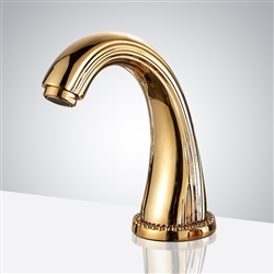 BathSelect Gold Finish Commercial Touchless Motion Sensor Faucet