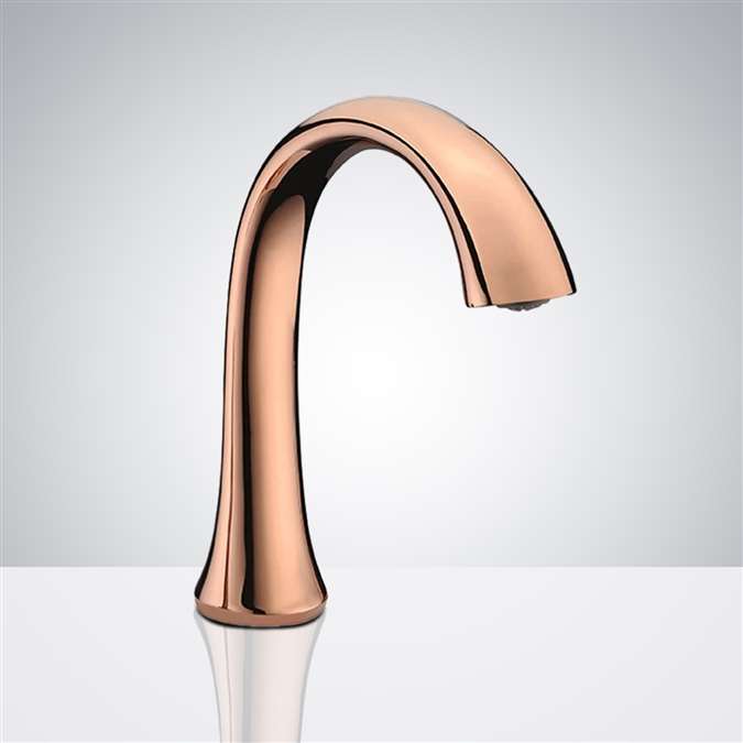 BathSelect Rose Gold Commercial Touchless Motion Sensor Faucet