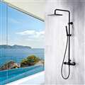 Shower System with Shower Head, Hand Shower, Toe Tester in Matte Black