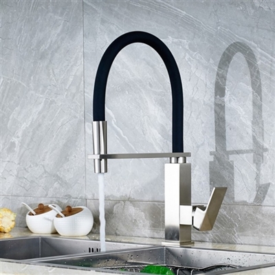 Bari Stainless Steel Kitchen Sink Faucet with Soap Dispenser