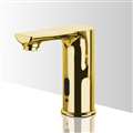 Gold Contemporary touchless bathroom faucets