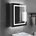 Hotel Smart Bathroom Mirror Cabinet In Single Door With Anti Fog ,Clock And Bluetooth Function