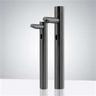 BathSelect Tall Dark Oil Rubbed Bronze Dual Commercial Automatic Sensor Faucet And Soap Dispenser