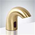 BathSelect Deck Mount Commercial Sensor Faucet in Brushed Gold Finish