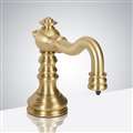 Florence Deck Mount Commercial Automatic Motion Sensor Soap Dispenser In Brushed Gold Finish