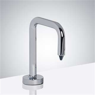 Reno Inverted -U Shaped Chrome Finish Commercial Motion Sensor Soap Dispenser