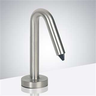 Lano Inverted -V Shaped Brushed Nickel Finish Commercial Motion Sensor Soap Dispenser