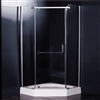 BathSelect Tempered Glass Complete Sliding Bath Shower Enclosure With Designer Handle