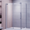 Polished Glass Single Sliding Door Bath Shower Room