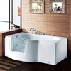 BathSelect Edirne Acrylic Freestanding Walk-in Tub