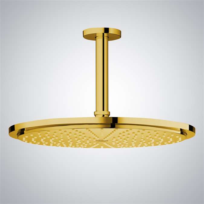 Gold Plated shower head multicolor led
