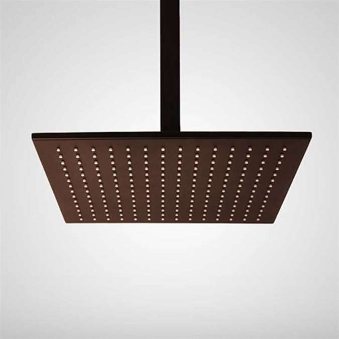 Hotel BathSelect 16" Light Oil Rubbed Bronze Square Color Changing LED Rain Shower Head