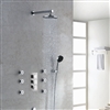 Hotel Thermostatic Digital Display Bathroom Rainfall Shower Set