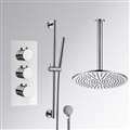 Hotel Chrome Finish Ceiling Mount Round Rain Shower Head