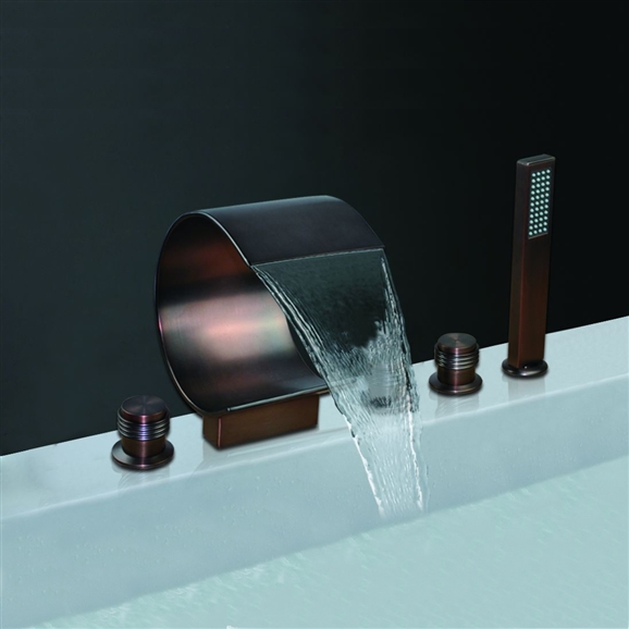 Bronze Waterfall Bathroom Faucet Bsy-8014R-2 At Bathselect