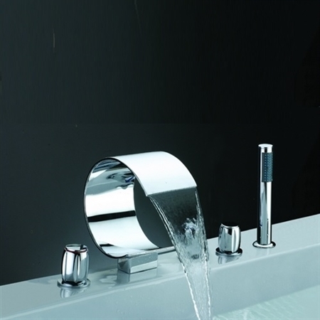 Widespread Waterfall Bathtub Mixer