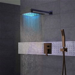 BathSelect Hotel Rivera Light Oil Rubbed Bronze LED Shower Set