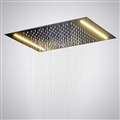 For Luxury Suite 20" Recessed Stainless Steel  Electric Rainfall Shower