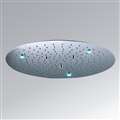 20 inch stainless steel round led rainfall showerhead