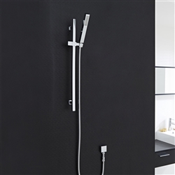 Chrome Sliding Bar with Handheld Shower for Thermostatic Shower System