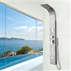 Lenox Stainless Steel Rainfall Waterfall Shower Panel with Pulsating Massage Body Sprays