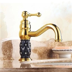 Lumina Luxury Gold Finish Bathroom Sink Faucet