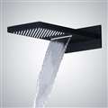 Billa Modern Rainfall Matte Black Shower Set Single Handle