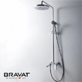 Bath Faucet With Slide Bar Polished Chrome Wall Mounted Shower Faucet