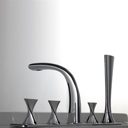 Bravat PVD Brushed Nickel Bathroom Sink Mixer Tap