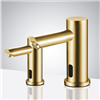 Solo Brushed Gold Hospitality Commercial Automatic Dual Touchless Sensor Faucet And Soap Dispenser