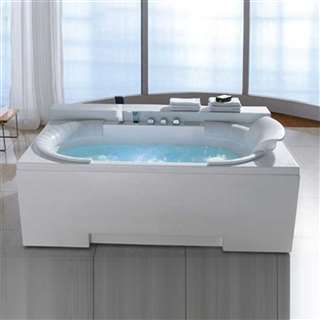 Hospitality Bathselect Surf Hydromassage Bathtub FSFINFA-9004 with LED Lighting and Air Jets